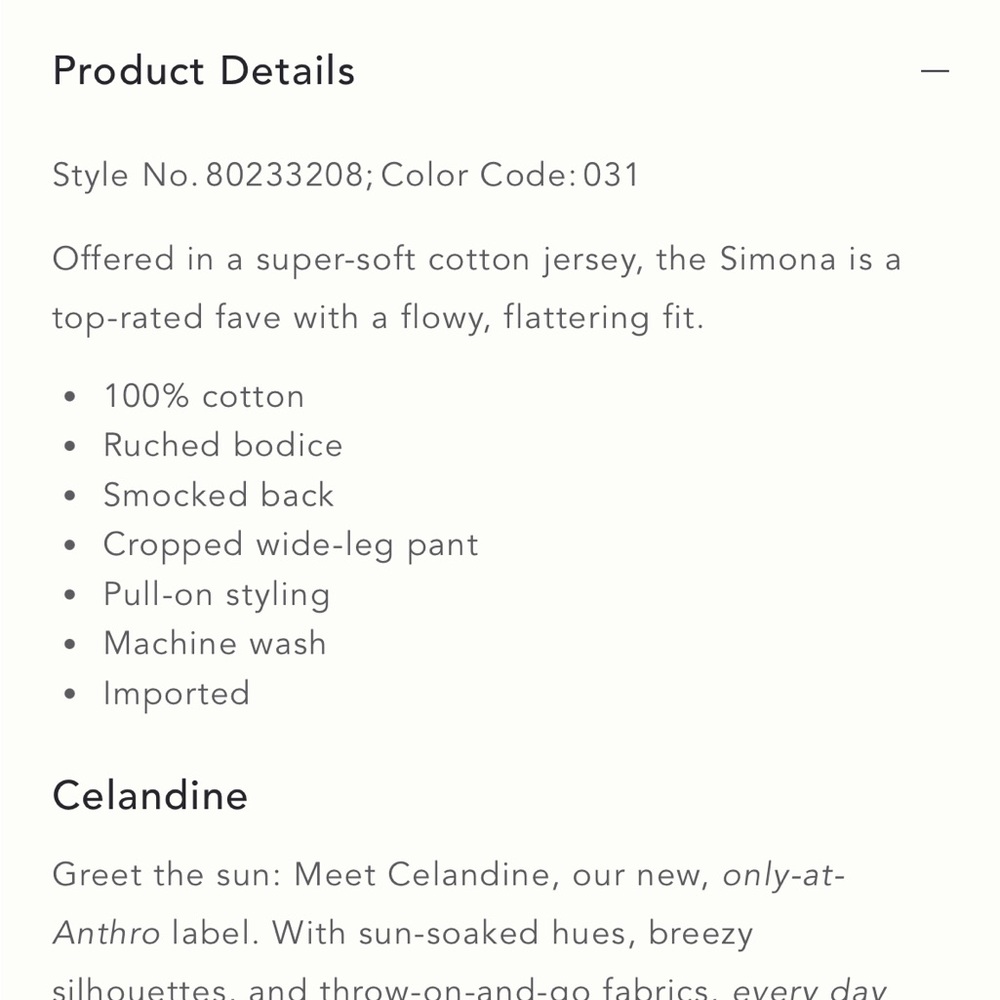 The Simona Scoop-Neck Jumpsuit by Celandine Anthropologie - Picture 3 of 3